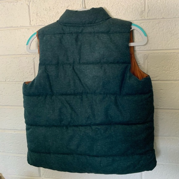 Boys Old Navy dark emerald Green puffer vest size Small 6/7 - Picture 2 of 7